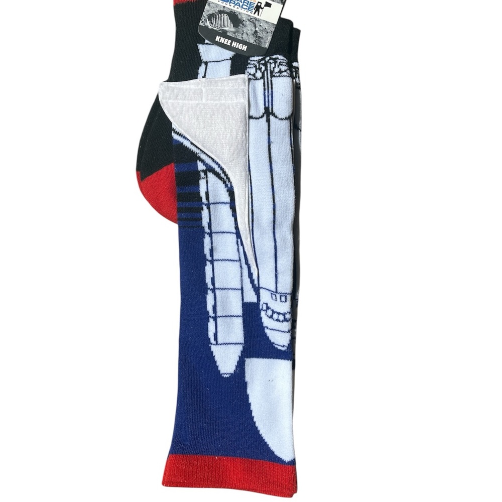 Space Shuttle Design Men's Socks NWT Stocking Stuffer